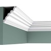 Orac Decor C326-SAMP Orac Crown Moulding, 4 Inch Sample, White