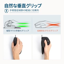 DELUX Wired Ergonomic Vertical Mouse with Magnetic Removable Wrist Rest and Back Cover, RGB Light, 4000DPI with Driver, 6 Buttons for Carpal Tunnel, for Computer/PC/Laptop (M618XSU)