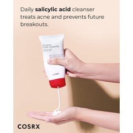 COSRX AC Collection Calming Foam Cleanser, 150ml / 5.07 fl.oz | Salicylic Acid Acne Cleanser | Animal Testing Free, Paraben Free