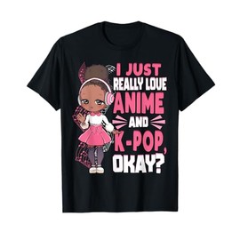K Pop Anime African American Kpop Music Black Girl T-Shirt