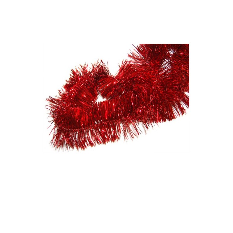 Inge-glas Tinsel Garland Red Shiny 270 cm Long
