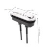 Vaguelly Oval Toilet Flush Button Black Dual Flush Button Replacement