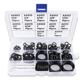 Dawitrly Scuba O Ring Kit 170 Pcs, 90 Duro Scuba Diving Nitrile O Rings with 2 Stainless Steel O-Ring Pick Set for Accurate Selection, Removal and Replacement for Dive Hose Diving Tank Scuba Gear