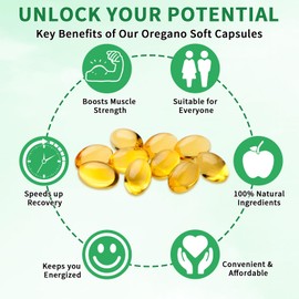 Vortexonix 2 Pack Oil of Oregano Softgels, 120 Count 2 in 1 6000mg Oil of Oregano with Black Seed Oil 200mg, Plant Based, Organic Oregano Oil Supplement Capsules, Non-GMO & Immune Support