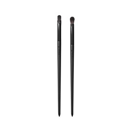 Morphe Vegan Bold Eyeshadow Brush Crease Duo - Vegan Makeup Brushes for Powder, Cream & Liquid Formulas - Cutting-Edge Synthetic Bristles - Includes V206 & V300 (2 Count)