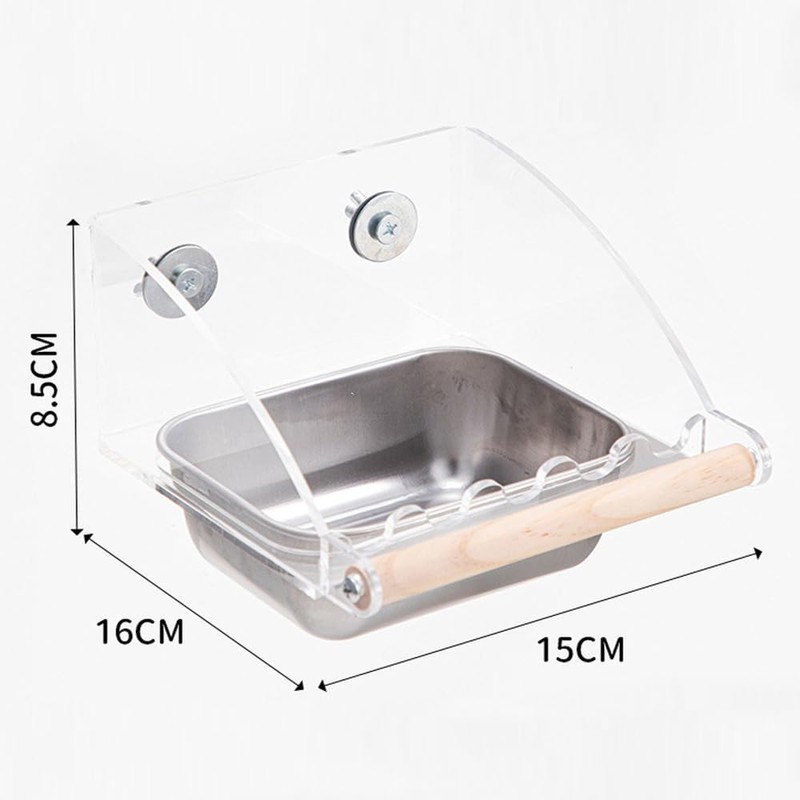 IYOIYA Bird Feeder, No Splatter, Bird Feeder, Parakeet, Bait Box,
