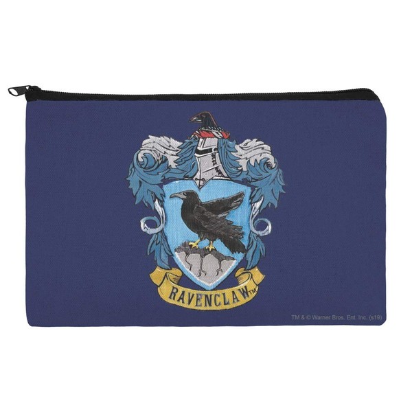 GRAPHICS & MORE Harry Potter Ravenclaw Painted Crest Makeup Cosmetic Bag Organizer Pouch