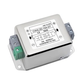 Tarjeta de Terminal de purificación de Fuente de alimentación de sección Simple y Doble, Tipo riel, Filtro emi CW4L2D-10A-DT, DC12V24V48100V30A40A50A