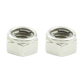 POSH M5 900055-S2 Motorcycle Goods Lock Nut, Stainless Steel, 2 Pieces