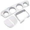 TrichTu Mount Chrome Gauge Stereo Accent Trim Cover Dash Panel