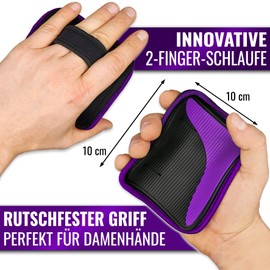 AK ALPHAKRAFT Grip Pads (Black-Purple, One Size)