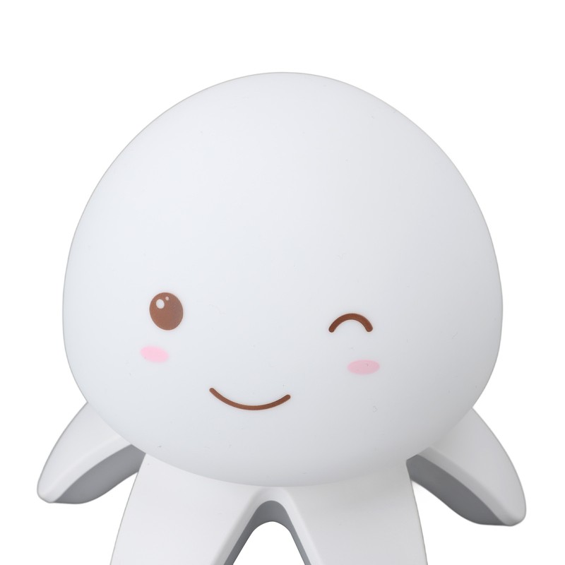 Night Light Jellyfish Shape Cute Remote Control RGB Silicone Tap