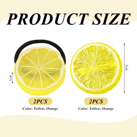 2 Pieces Of Fruit Hairpins And 2 Pieces Of Fruit Hair Rings, Fruit Styling Hair Accessories, Cute Hair Accessories, Creative Hair Accessories