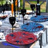 100 Pcs Spider Party Tableware Set – Disposable Red and