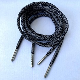 Flyinggoldfish Reflective Shoe Laces Round Shoelaces Rope with Metal Head for Sneakers & Athletic Shoes