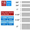 18 Gauge Brad Nails 2",1-1/2",1-1/4", 1",3/4",5/8",1200-Pack
