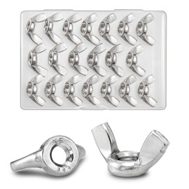 20PCS 1/4"-20 Wing Nuts,Stainless Steel 304 Butterfly Wing Nuts (1/4"-20 20PCS)