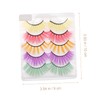Baluue 4sets Reusable Fake Lashes Long Volume Eyelash Extensions Comfort