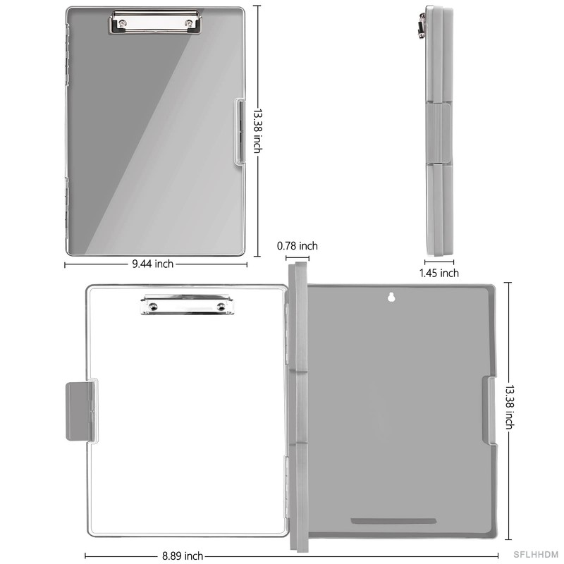 SFLHHDM Clipboard with Storage,Heavy Duty Clip Boards 8.5x11 with 2
