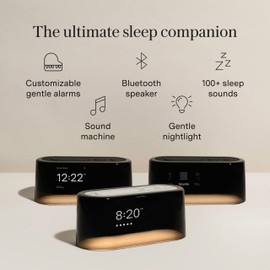 Loftie Smart Alarm Clocks for Bedroom - Sound Machine Alarm Clock with Light, Bluetooth Speaker, White Noise, Nature Sounds, Nightlight, Blackout Mode, Evening Routine Idea (Coffee)