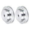 sourcing map 2Pcs Timing Belt Pulley Aluminum Idler Pulley XL40