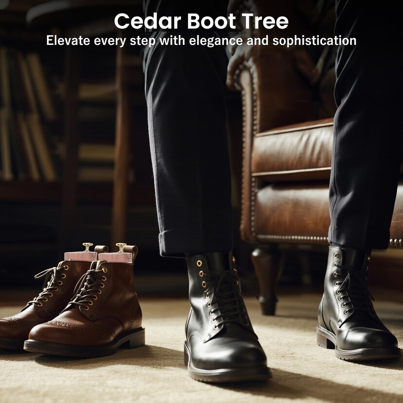 2 Pack Cedar Boot Tree for Man 11.5-12/Woman 13-13.5,The 2