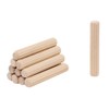 100 Pack 1/4" Wood Dowel Pins Straight Grooved Pins for
