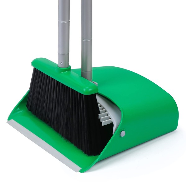 TreeLen Broom and Dustpan Set - Simplify Cleaning Your Home Ktichen Office with Ease