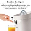 Tribest Stainless Steel Citrus Juicer with Strainer and Spout Electric