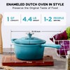 Onader 1QT Saucepan with Lid, Enameled Cast Iron Sauce Pan,