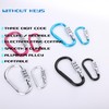MyyYiTar 2pcs Large 3.8 inch Carabiner with Built-in 3-Digit Combination