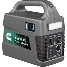 Cummins 296Wh 600 Peak Watt Portable Power Station and Solar Generator, Pure Sine Wave AC Outlet, Backup Lithium Battery for Camping, Home, Travel, Indoor/Outdoor Use (Solar Panel Not Included)