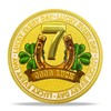 deDecoml Good Luck Challenge Coin with Horseshoe and Four Leaves