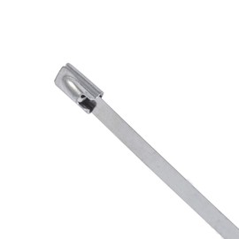 Calterm 73350 Stainless Steel Cable Tie, 6 Inch., 100 lb. Tensile Strength, Wire / Cord Management Industrial and Household Use, Metal Zip Tie, 10 Pk.