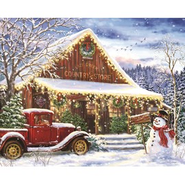 Springbok's 1000 Piece Jigsaw Puzzle Lazy Creek Country Store - Made in USA