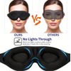 3D Contoured Sleep Mask, Memory Foam Eye Cover with Zero