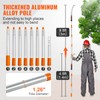 VEVOR Manual Pole Saw,4.6-9.8 ft Extendable Tree Pruner, Sharp Steel