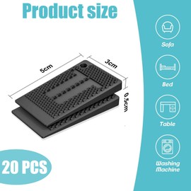 20 Pack Shims, Furniture Levellers, Rubber Wedge, Shims for Levelling, Plastic Shims for Leveling Tables Chair Fridge Toilet for Home Restaurant Use for Furniture, Table Feet, Chairs, Cabinets