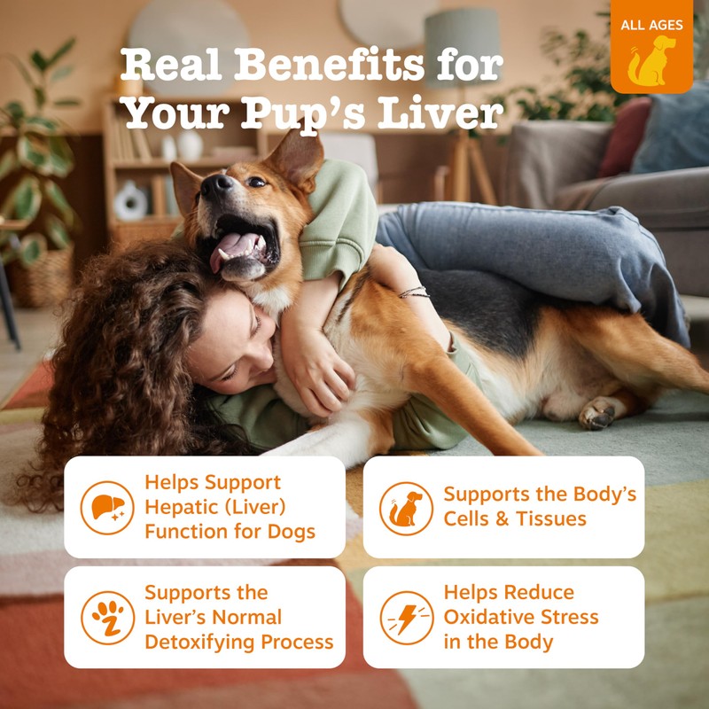 Zesty Paws Liver Support Supplement for Dogs - with Milk