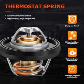 FILTERUP 68003582AB Engine Coolant Thermostat Housing Assembly Compatible with Dodge, Chrysler, Jeep - Journey 09-20, Avenger 09-14, Compass Patriot 07-17, Caliber, Sebring, 200 4Cyl 2.4L 2.0L