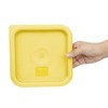 Hygiplas Square Yellow Lid to fit - Small 1.5/3.5Ltr