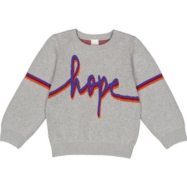 Fred's World by Green Cotton Knit Jacquard Sweater, grey melange