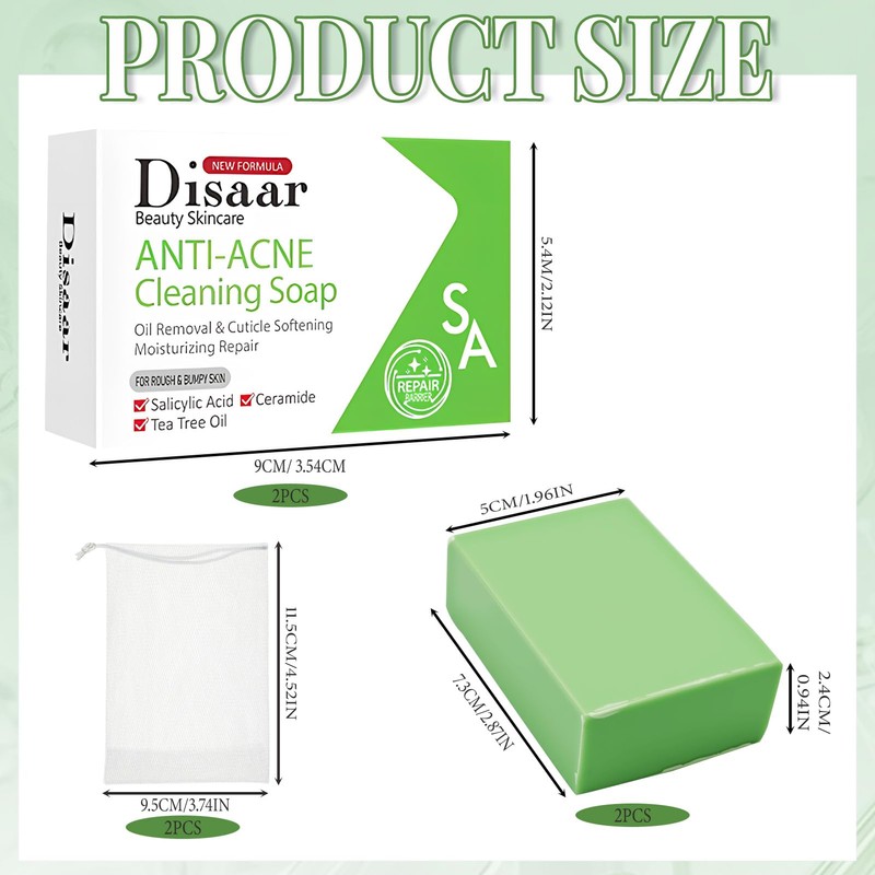 Salicylic Acid Soap, Salicylic Acid Scrub Soap Pore Exfoliation, Natural