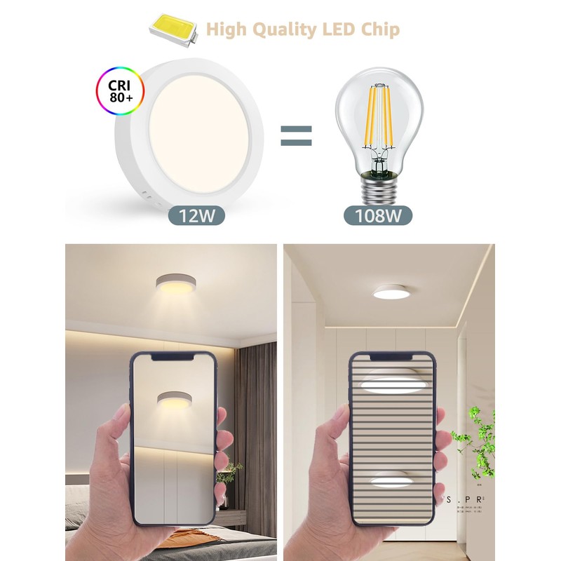 Aigostar LED Ceiling Light 12 W 3000 K Ceiling Light