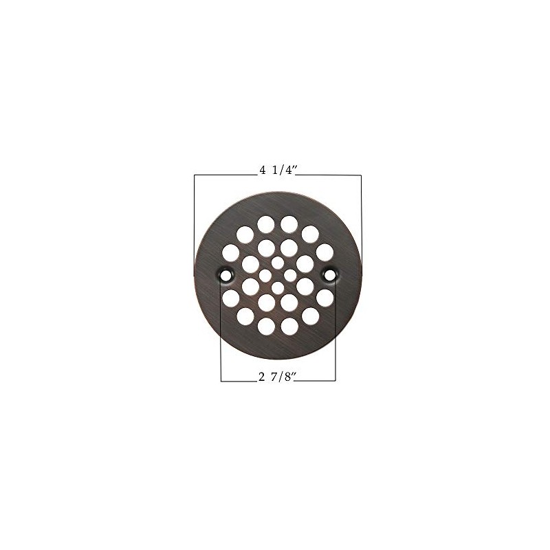 Premier Copper Products D-415ORB 4.25-Inch Round Shower Drain Cover, Oil