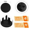 Ertzinla 10 Pack Black Plug Socket Covers UK, Child Baby