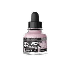 Daler Rowney FW Pearlescent Liquid Acrylic Bottle, Platinum Pink, 1 oz