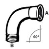Cornat VFB154 Galvanised Elbow 90 Degrees IA, 1 1/4 Inch
