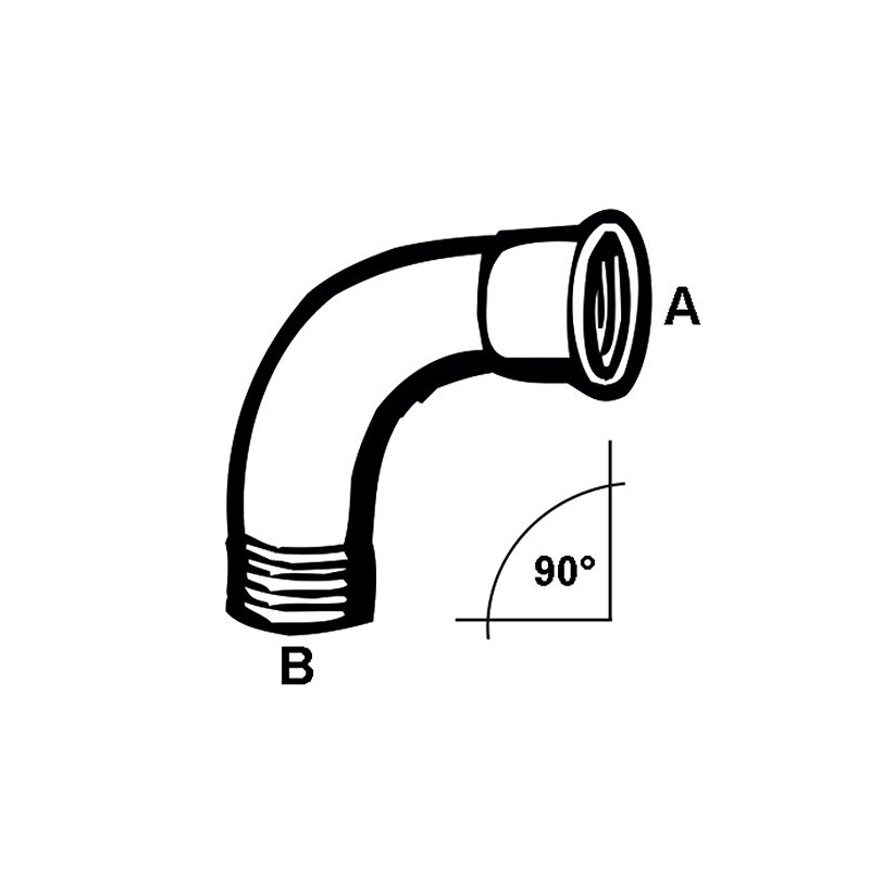 Cornat VFB154 Galvanised Elbow 90 Degrees IA, 1 1/4 Inch