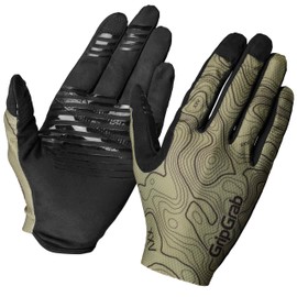 GripGrab Rebel Full Finger Summer Mountain Bike Gloves Unpadded MTB Gravel Bike Cycling Gloves Anti-Slip Off-Road Glove